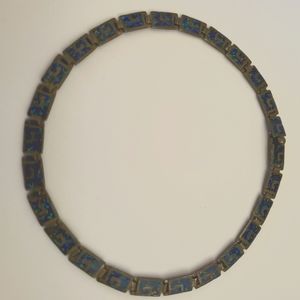 Choker mosaic semi precious stones